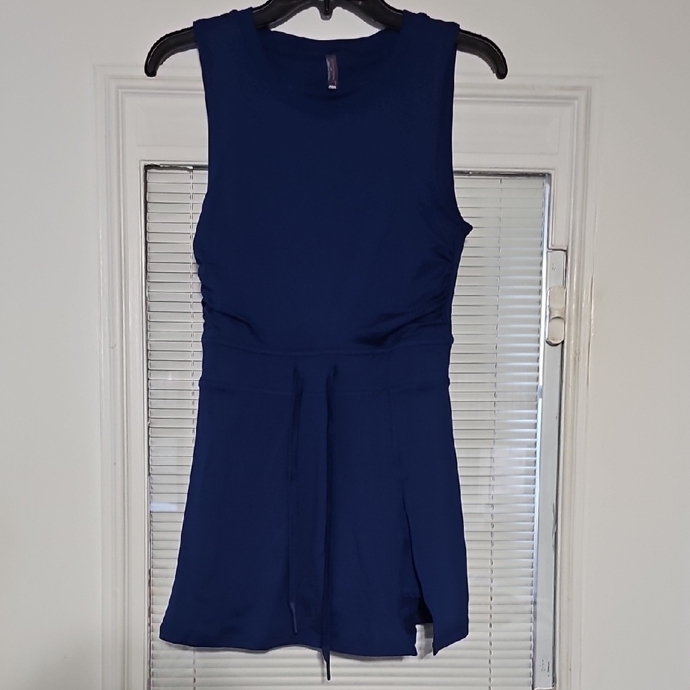 FP Movement by Free People Sleeveless Navy Blue Active Romper